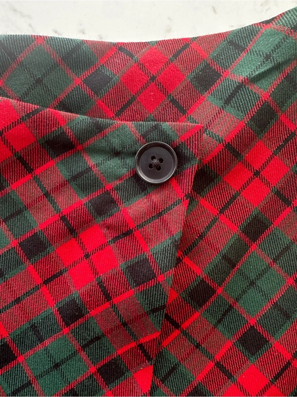 H&M Red & Green Plaid Wrap Skirt for Kids